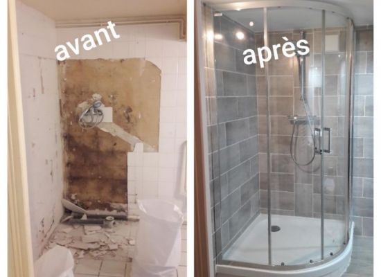salle de bain reprise en totalité